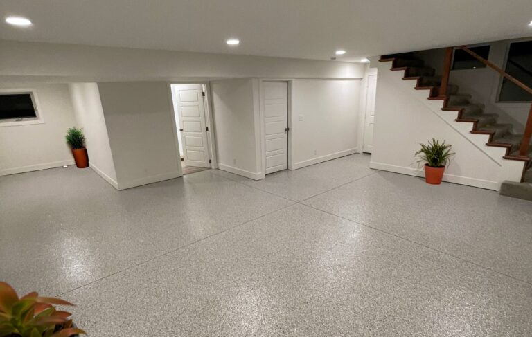 Polyurea Coating in Basement