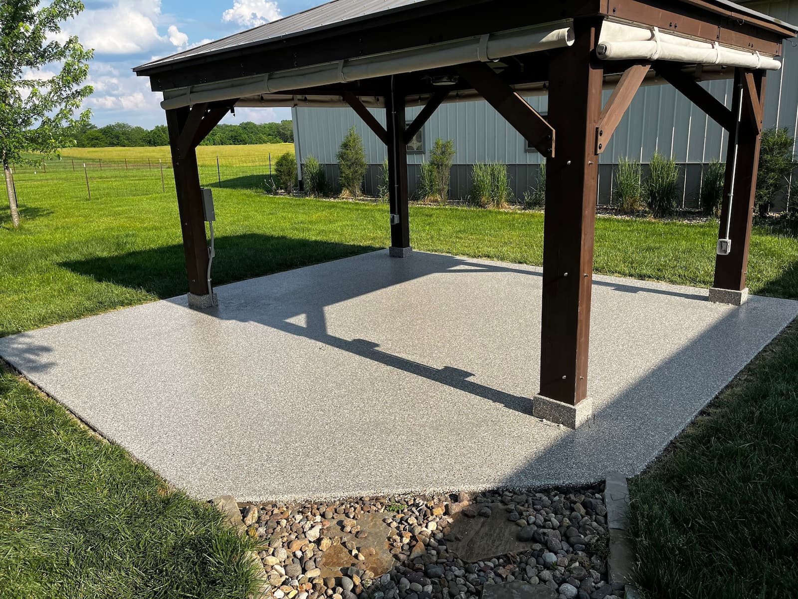 gazebo pavilion - Why Spring is the Perfect Time to Coat Your Concrete in Kansas City